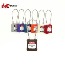 China Steel Shackle Safety Cable Padlock lock
